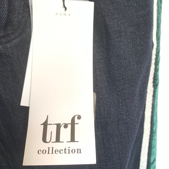 Zara Trafaluc Jeans With Velvet Side Stripe Detail - Picture 4 of 8